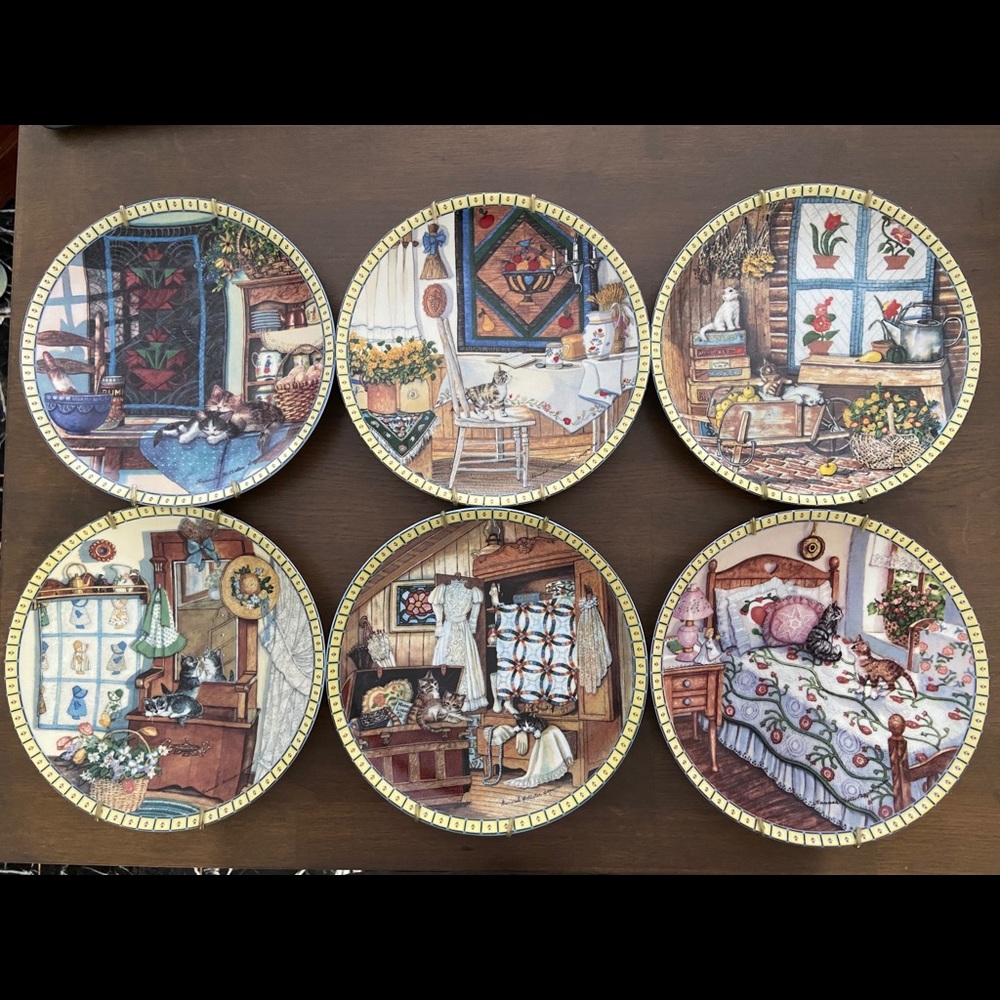 6 Collector Plates By Hannah Hollister Ingmire